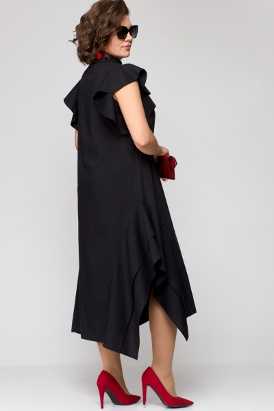 Платье EVA GRANT 7297К черный+крылышко - фото 5