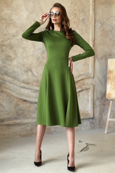 Платье F de F 5074 оливковый - фото 7