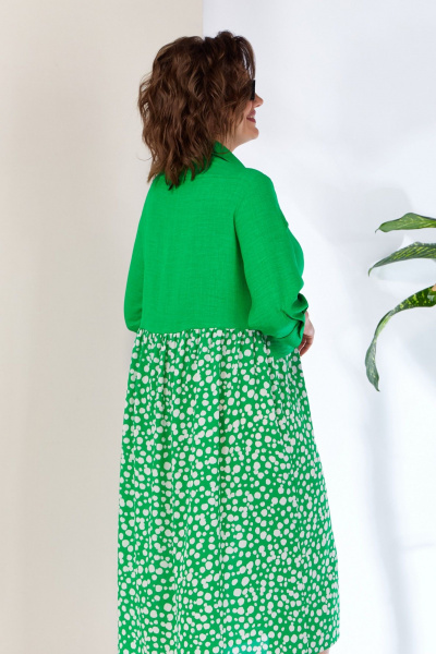 Платье Anastasia 1107 ярко-зеленый - фото 5