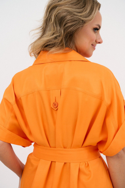 Платье Avord V3688 оранжевый - фото 8