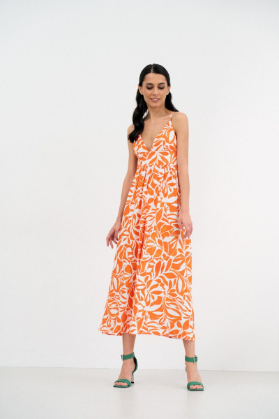 Платье ATTIKA А3732 оранжевый - фото 5