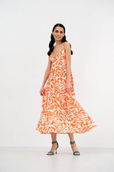Платье ATTIKA А3732 оранжевый - фото 3