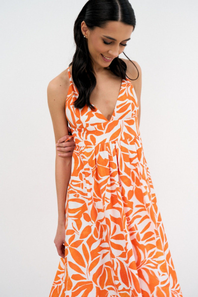 Платье ATTIKA А3732 оранжевый - фото 2
