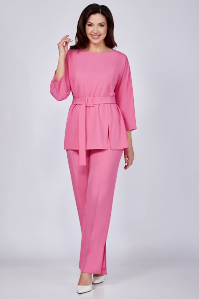 Блуза, брюки Мишель стиль 1073-2 розовый - фото 10
