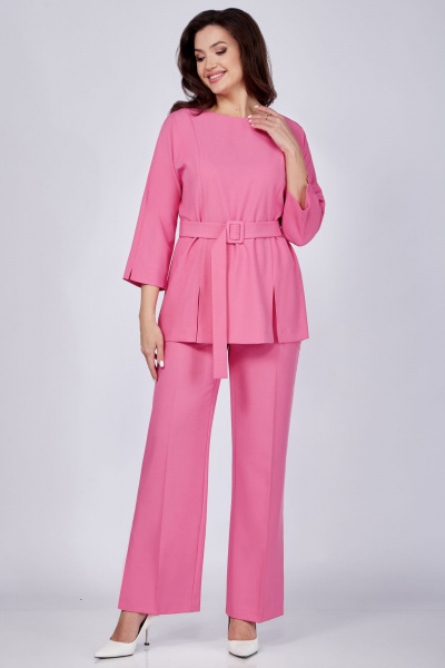 Блуза, брюки Мишель стиль 1073-2 розовый - фото 9