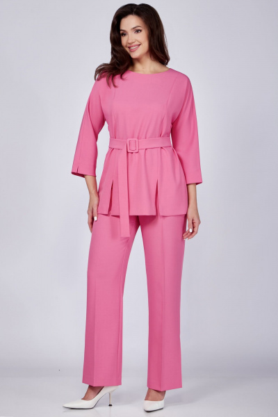 Блуза, брюки Мишель стиль 1073-2 розовый - фото 1