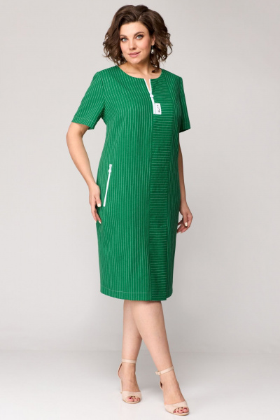 Платье Мишель стиль 1195 зеленый - фото 8