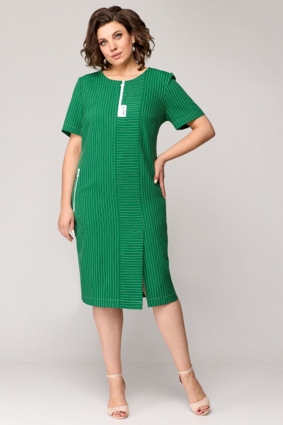 Платье Мишель стиль 1195 зеленый - фото 6