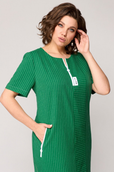 Платье Мишель стиль 1195 зеленый - фото 5