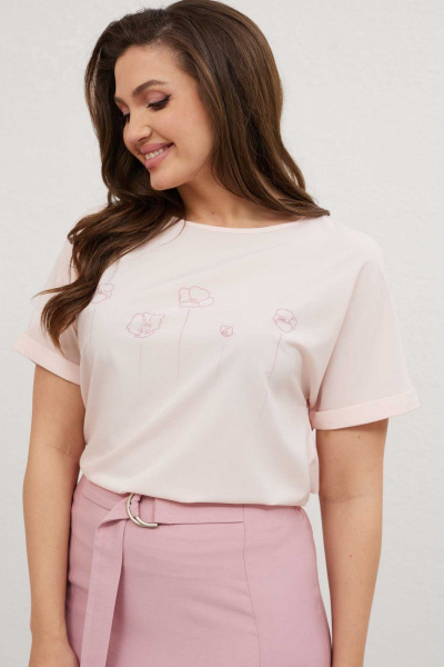 Блуза, юбка Mislana 891 розовый - фото 3