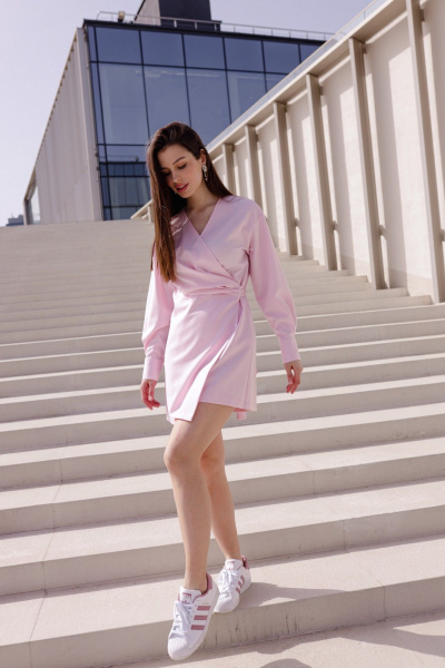 Платье Krasa М298-24 розовый - фото 1