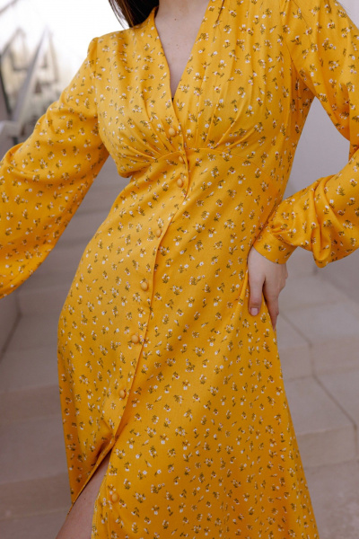 Платье Krasa М299-24 желтый_в_цветы - фото 13