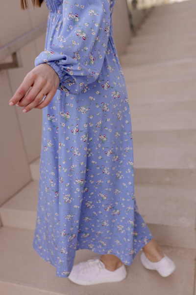 Платье Krasa М338-24 голубой_в_цветы - фото 10
