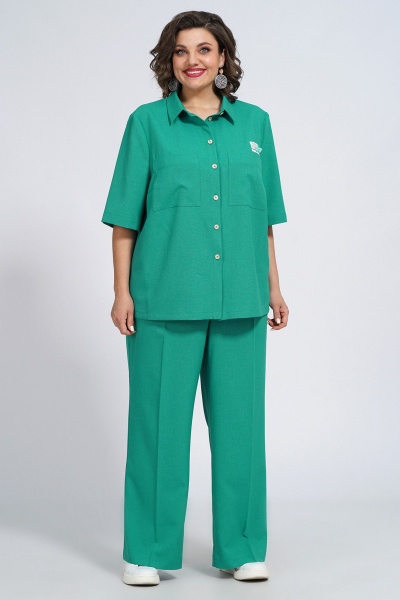 Блуза, брюки Alani Collection 2118 зеленый - фото 2
