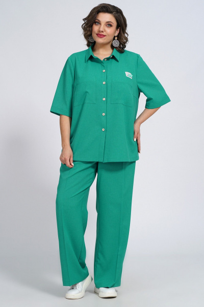 Блуза, брюки Alani Collection 2118 зеленый - фото 1