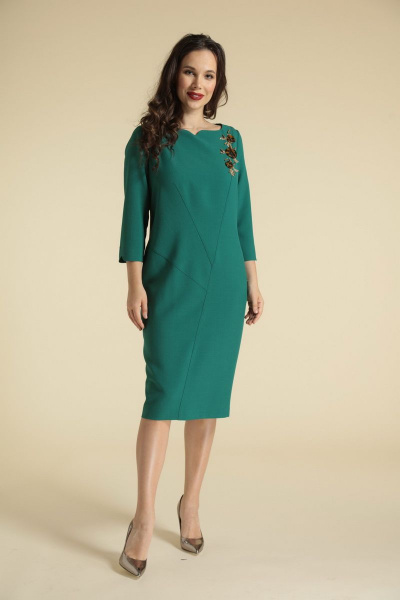 Платье Магия моды 1675 зеленый - фото 1