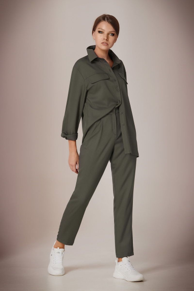Блуза, брюки Andrea Fashion AF-36 хаки - фото 3