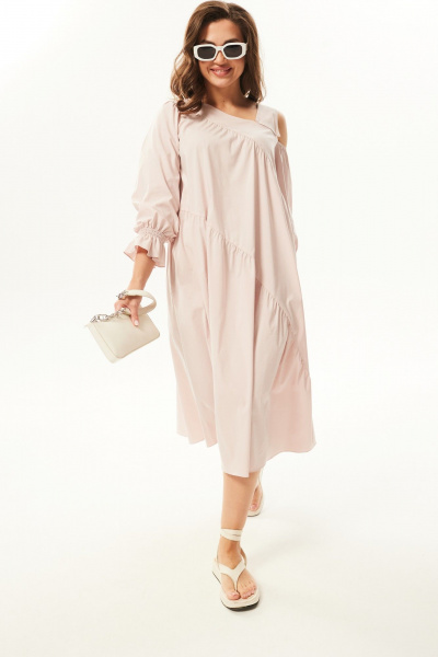 Платье Mislana С937 розовый - фото 1