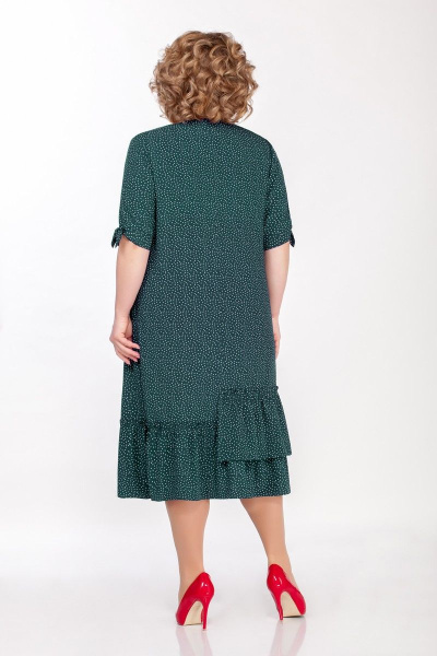 Платье Элль-стиль А-546 зеленый - фото 2