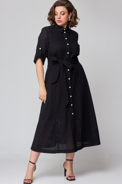 Платье AMUAR 1010 черный - фото 2