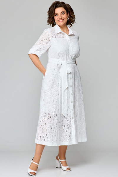 Платье AMUAR 1010-1 белый - фото 9