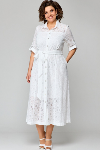 Платье AMUAR 1010-1 белый - фото 8