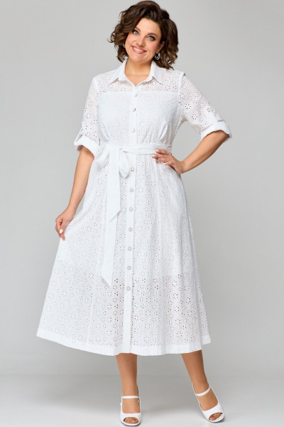 Платье AMUAR 1010-1 белый - фото 7