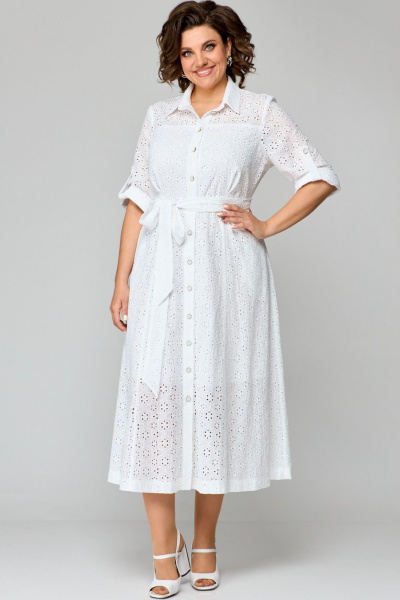Платье AMUAR 1010-1 белый - фото 6