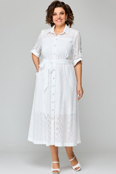 Платье AMUAR 1010-1 белый - фото 5