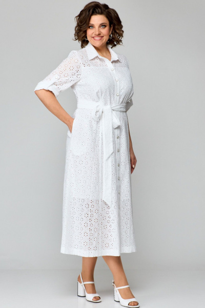 Платье AMUAR 1010-1 белый - фото 4