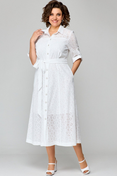 Платье AMUAR 1010-1 белый - фото 3
