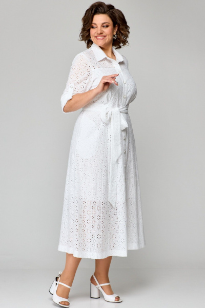 Платье AMUAR 1010-1 белый - фото 2