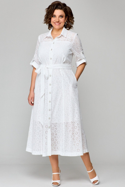 Платье AMUAR 1010-1 белый - фото 1