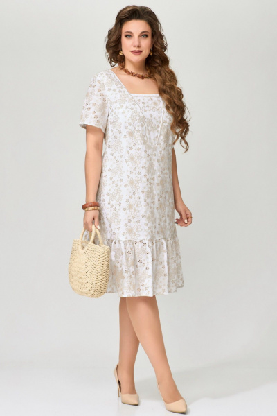 Платье Fita 1642 белый - фото 3