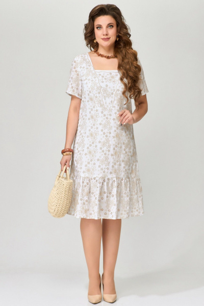 Платье Fita 1642 белый - фото 1