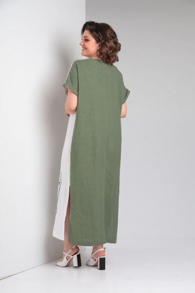 Платье Rishelie 948 зеленый_мох - фото 2