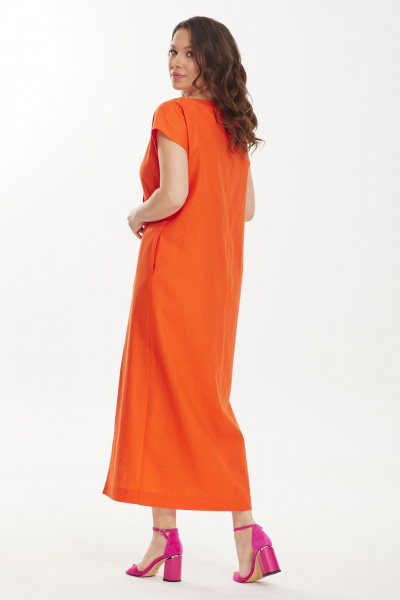 Платье Магия моды 2443 оранжевый - фото 2
