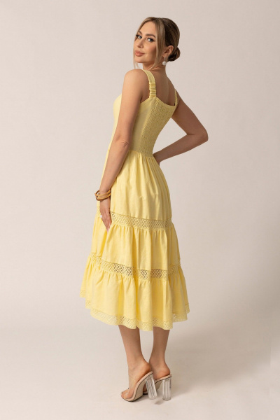 Платье Golden Valley 4987-1 желтый - фото 2
