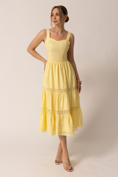 Платье Golden Valley 4987-1 желтый - фото 1