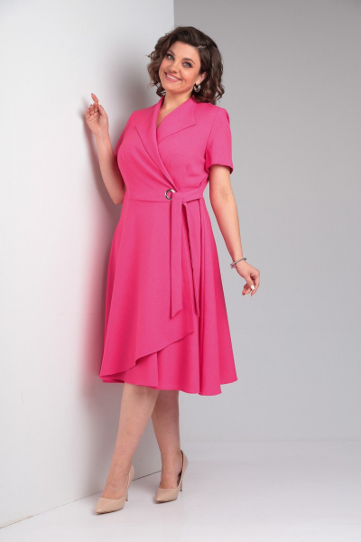 Платье Pocherk 1-015к розовый - фото 6