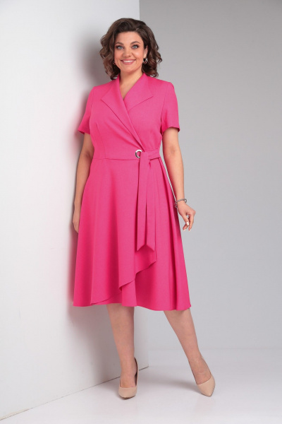 Платье Pocherk 1-015к розовый - фото 5