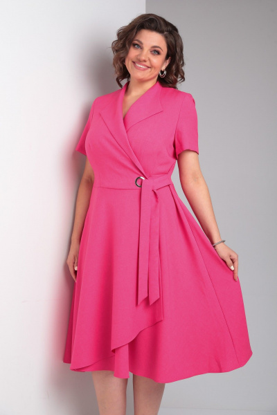 Платье Pocherk 1-015к розовый - фото 2