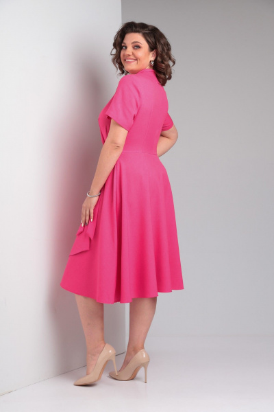 Платье Pocherk 1-015к розовый - фото 4