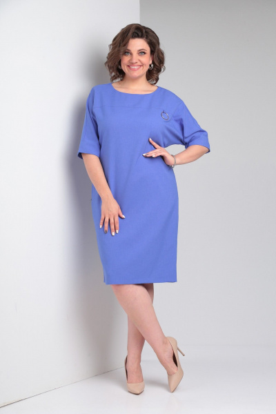 Платье Pocherk 1-046 голубой - фото 11