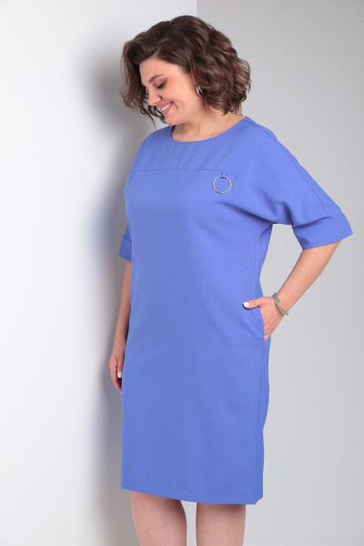 Платье Pocherk 1-046 голубой - фото 7