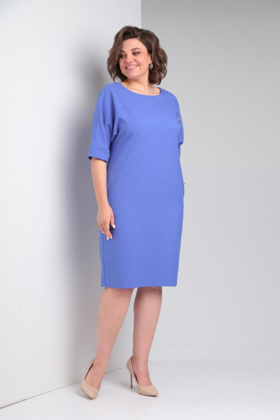 Платье Pocherk 1-046 голубой - фото 4