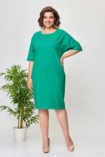 Платье Pocherk 1-046 зелень - фото 1