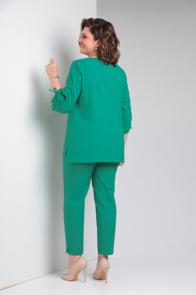 Блуза, брюки Pocherk 1821 зелень - фото 6