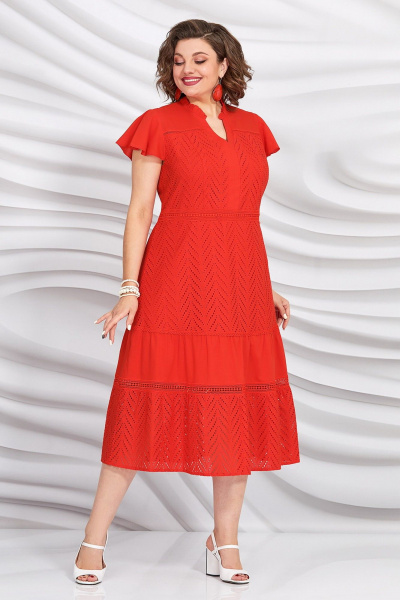 Платье Mira Fashion 5420 красный - фото 1