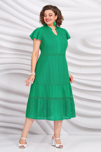 Платье Mira Fashion 5420-2 зеленый - фото 1